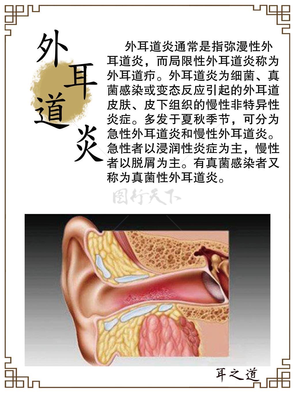 外耳道炎 中医养生 养生文化 古法养生 护耳